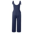 thumbnail image 4 of Ladies Casual Jumpsuit Spaghetti Strap Loose Jumpsuit Overalls Pockets Summer Fashion Harem Cover Ups Jumpsuit Janitor Suit for Women Ladies Romper Jumpsuit Short Sleeve Pants Suits for Women Women, 4 of 4