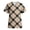 Brown, variant on Plaid Scrubs for Women V Neck Scrub Tops Medical Nurse Shirt Soft Casual Uniform with Pockets