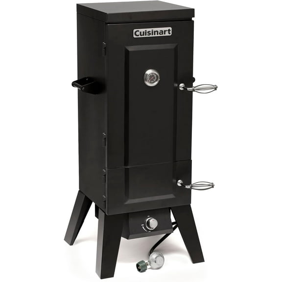 Cuisinart 36” Vertical Propane Smoker, 4 Removable Racks, Spacious BBQ Smoker with Wood and Water Trays