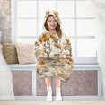 thumbnail image 7 of FORMRS Wearable Blanket Hoodie with Sleeves for Kids Cozy Flannel Sweatshirt, Forest Pattern, 7 of 7