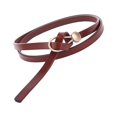 thumbnail image 3 of Cinturón de cuero Jumpingount para mujer rojo longitud ajustable, 3 of 6