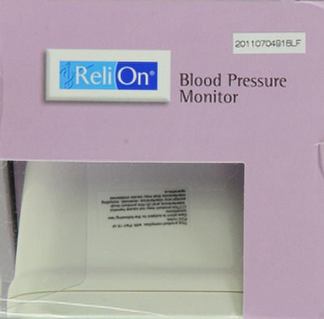 ReliOn 1-Button Blood Pressure Monitor