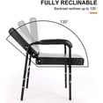 thumbnail image 3 of Artist hand Shampoo Chair Black Salon Recliner Barber Chair Hair Stylist Beauty, 3 of 7