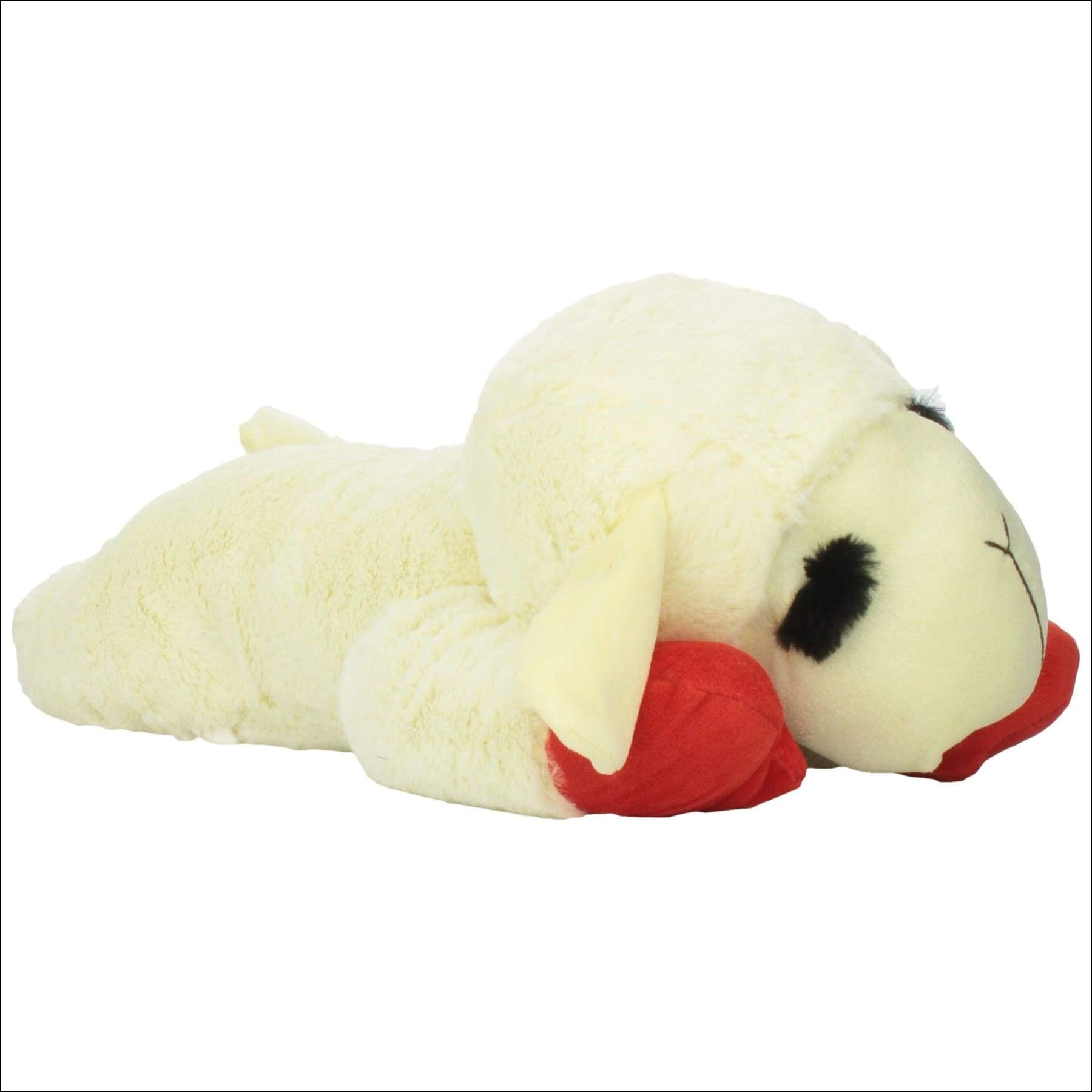 Multipet Plush Dog Toy, Lambchop, 10, White/Tan, Small