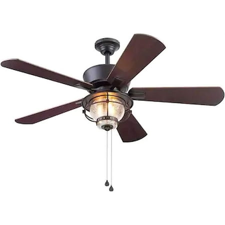 

Merrimack II 52-in Matte Bronze LED Indoor/ Ceiling with Light Kit (5-Blade)