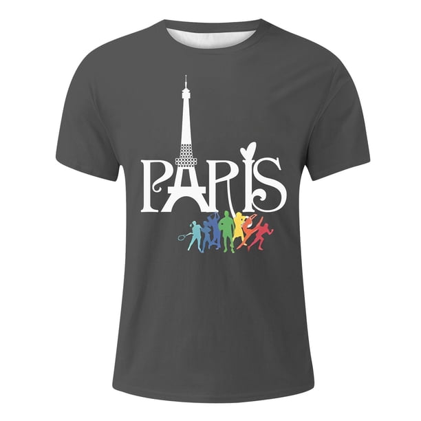 Playeras De Algodon Camiseta De Manga Corta Para Hombre, Camisetas Casuales Con Estampado Festivo Y Ventilado