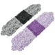 thumbnail image 2 of 2 piezas / 1 bolsa de telarañas de encaje de punto para decorar mesas de fiesta de Halloween y Navidad (morado y negro), 2 of 7