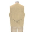 thumbnail image 4 of Mgmyaa Men's Tailored Vests Sleeveless V-Neck 5-Button Slim Fit Business Formal Suit Vest Waistcoat, 4 of 7