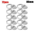 thumbnail image 3 of CAROOTU 12/24pcs Splits-Type Lids Sealing Storage Solid Caps for Regular/Wide Mouth Mason Jar, 3 of 7