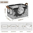 thumbnail image 7 of Yayeee Foldable Storage Basket for Shelves with Handles Waterproof Cloth Bins, Black Moon, 7 of 7