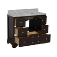 thumbnail image 5 of Madison 42" Bathroom Vanity with Chocolate Cabinet and Carrara Marble Top, 5 of 6