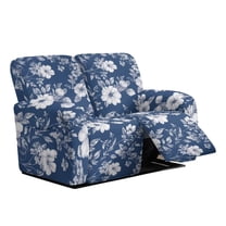 Yuyamidu Boho Loveseat Recliner Covers 2 Seater Floral Reclining Couch Covers with Pockets Easy to Install Recliner Slipcovers Gift for Holiday