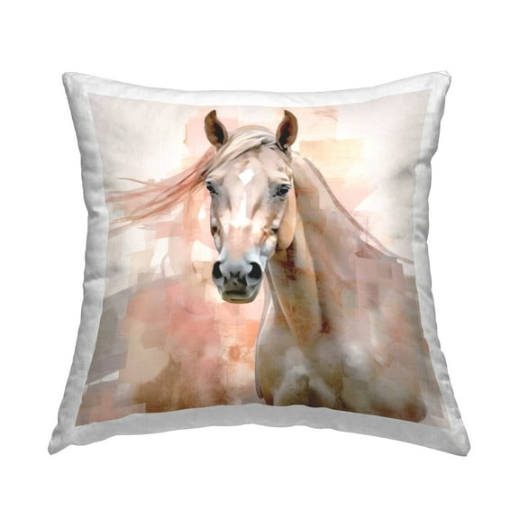Stupell Industries Subtle Grey Horse Decorative Printed Throw Pillow Design by Irena Orlov