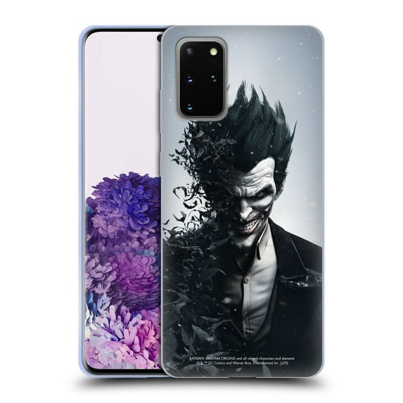 Head Case Designs Officially Licensed Batman Arkham Origins Key Art Joker Soft Gel Case Compatible with Samsung Galaxy S20+ / S20+ 5G