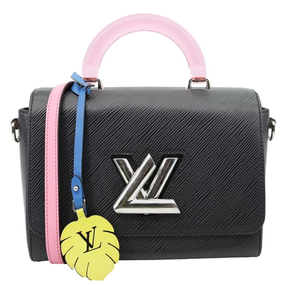 Pre-Owned Louis Vuitton Twist Short Handle Epi Leather Crossbody Bag Black
