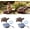 Grey 2pcs, variant on Solar Powered Resin Turtle Fountain for Small Pond Garden