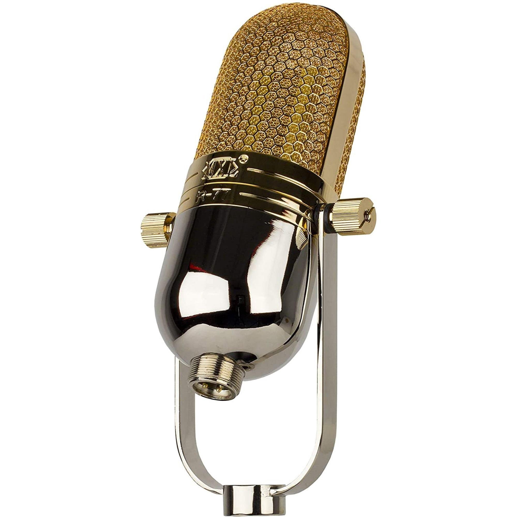 MXL R77 Wired Microphone, Chrome, Gold