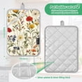thumbnail image 6 of Yayeee Pot Holders Kitchen Heat Resistant with Pocket 7"x9.8" Cotton Oven Cooking Hot Pads, Beige Floral, 6 of 7