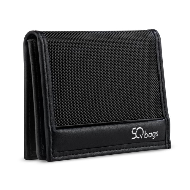 Cartera para hombre SQbags John Black con gran espacio de almacenamiento