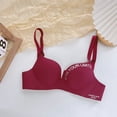 thumbnail image 1 of Moda mujer sujetador sin costuras Sexy Push Up Bralette ropa interior inalámbrica mujer lencería carta patrón sujetadores tres cuartos Dengxun unisex, 1 of 2