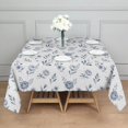thumbnail image 3 of Pioneer Flower Floral Print Pattern Square Tablecloth, Waterproof Wipeable Spillproof Washable Table Cover for Home Kitchen Party Decor, 42"x42", 3 of 6