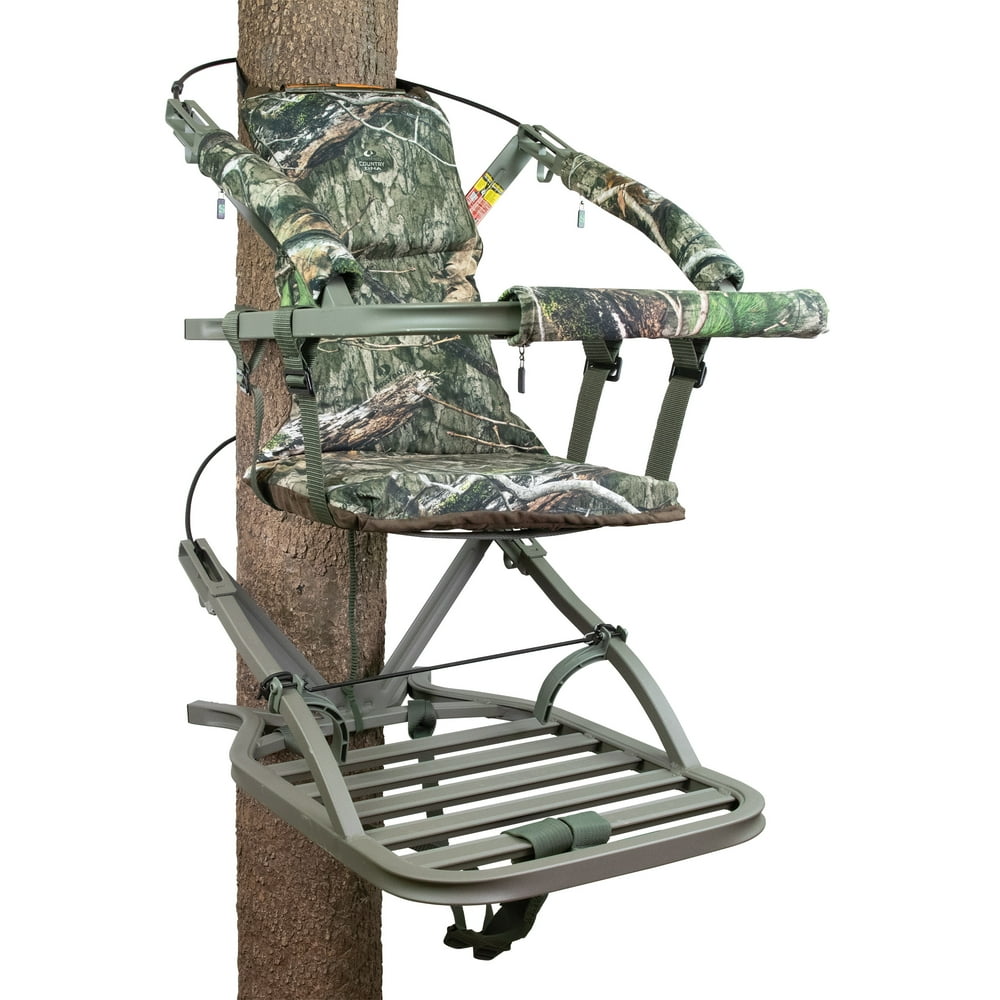 Summit Treestands Viper SD Self Climbing Treestand for Bow & Rifle Deer Hunting, 300 lbs
