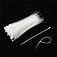 thumbnail image 2 of 100PCS 7.87 Inch White Zip Ties Heavy Duty - Industrial 50 lbs Tensile Strength Clear Cable Ties,UV & Weather Resistant tie wraps,Self-Locking for Cable Management,Outdoor Use,and Home Organization, 2 of 8