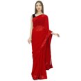 thumbnail image 4 of Atasi Indian Traditional Solid Georgette Saree With Unstitched Blouse, 4 of 7