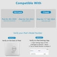 thumbnail image 2 of 7-Color Backlit Bluetooth Keyboard Folio with Pencil Holder for 11-inch iPad Air M2/M3/M4 (2024/2025/2026), iPad Air 4th & 5th Generation,Black, 2 of 8