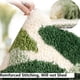 thumbnail image 5 of Alfombra de baño de microfibra con diseño de hojas verdes, fuerte absorción de agua, con parte trasera antideslizante en el interior de la puerta de entrada, para el suelo del baño, felpudo interior, 5 of 6