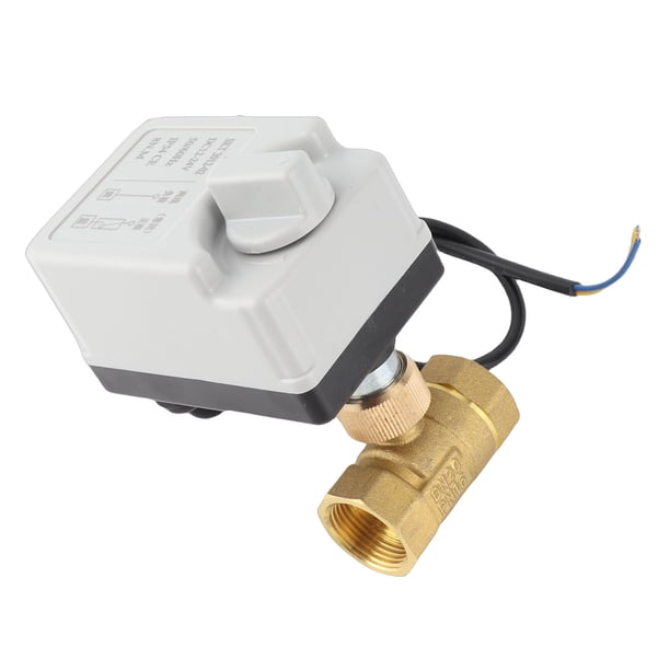 Válvula De Bola Eléctrica, Válvula De Latón A Prueba De Polvo, Manual, Automática, Torsión De 6 N.M, Válvula De Bola DC12 V ~ 24 V, 3/4 Pulgadas Para Motor Síncrono