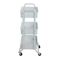thumbnail image 6 of Mainstays 3-Tier Metal Frame Laundry Cart, Arctic White, Easy-Rolling, for Adults & Kids, 6 of 11