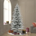 thumbnail image 5 of Vickerman 8.5' Flocked Sierra Fir Slim Artificial Christmas Tree, Unlit, 5 of 5