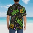 thumbnail image 6 of Kll Men'S Hawaiian Shirt Short Sleeve Button Down Beach Shirts-Carnival Mardi Gras3, 6 of 8
