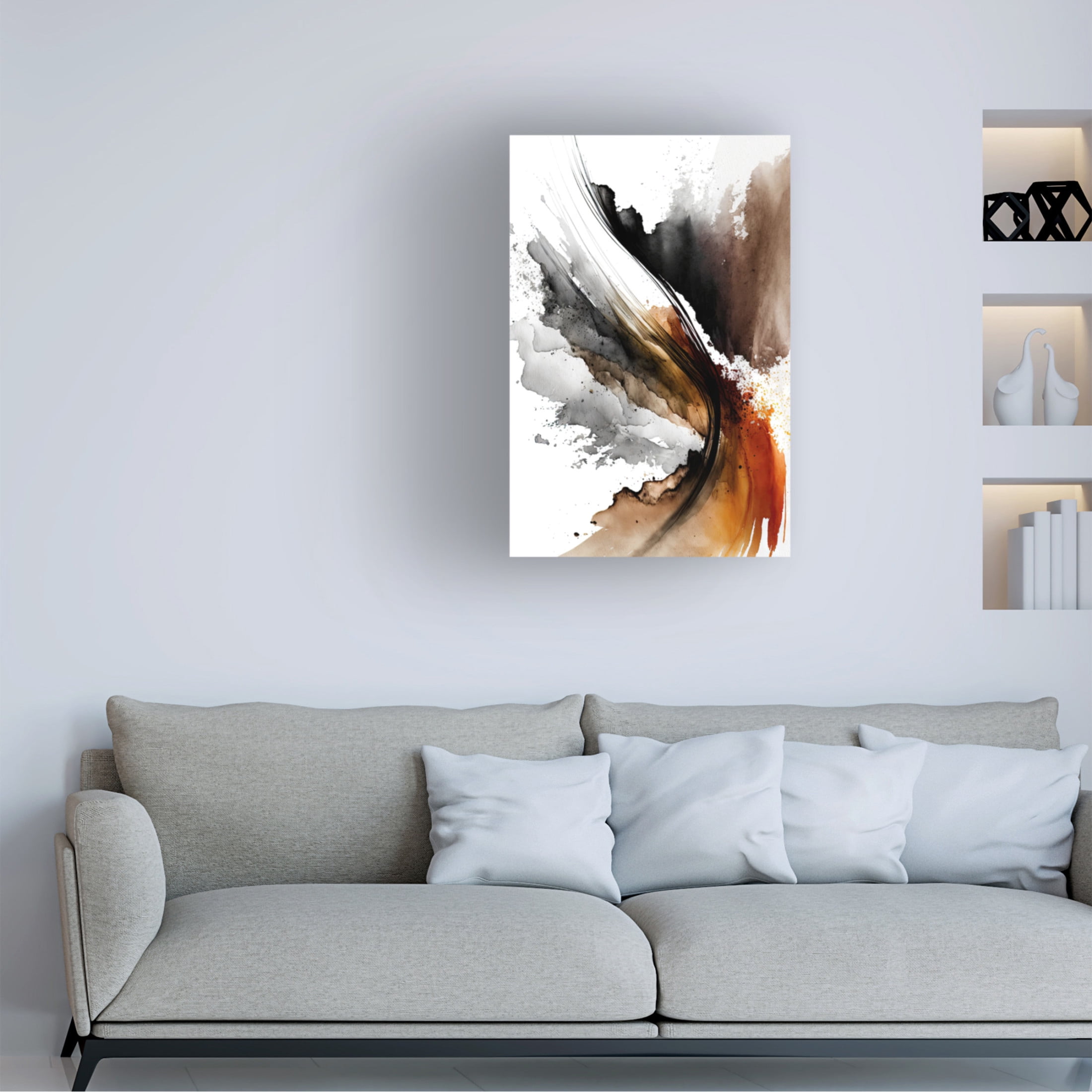 Trademark Fine Art Mauro Earthy Abstraction Canvas Wall Art
