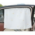 thumbnail image 2 of Car Side Window Sun Shade Privacy Curtain for Baby - Blackout UV Protection Car Window Shades with Suction Cup for Back Seat - Cute Auto Camping Windows Screen Shades (Ten flowers), 2 of 3