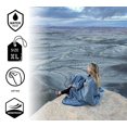 thumbnail image 2 of SUITEDNOMAD Manta grande impermeable para estadio al aire libre, resistente al viento y cálida manta de forro polar de doble cara, ideal para acampar en climas fríos, picnic, deportes, festivales, per, 2 of 5