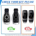 thumbnail image 2 of Key Fob Cover Compatible with Mercedes-Benz CLS CLK AMG GLC GLE GLS ML SL SLK A C E R S G Keychain Case Holder Protector,D-Sliver, 2 of 6