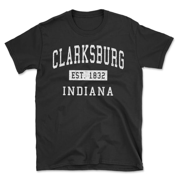 Clarksburg Indiana Classic Established Men's Cotton T-Shirt