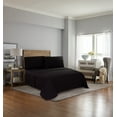 thumbnail image 7 of Mainstays Easy Care 300 Thread Count Cotton Rich Percale Blend Fitted Sheet, Q, Black, 1pc, 7 of 7