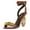 Brown, variant on FSJ Women Classic Crystal Chunky High Heel Chain Sandals Open Toe Ankle Strap Single Band Dress Shoes Size 8 Green