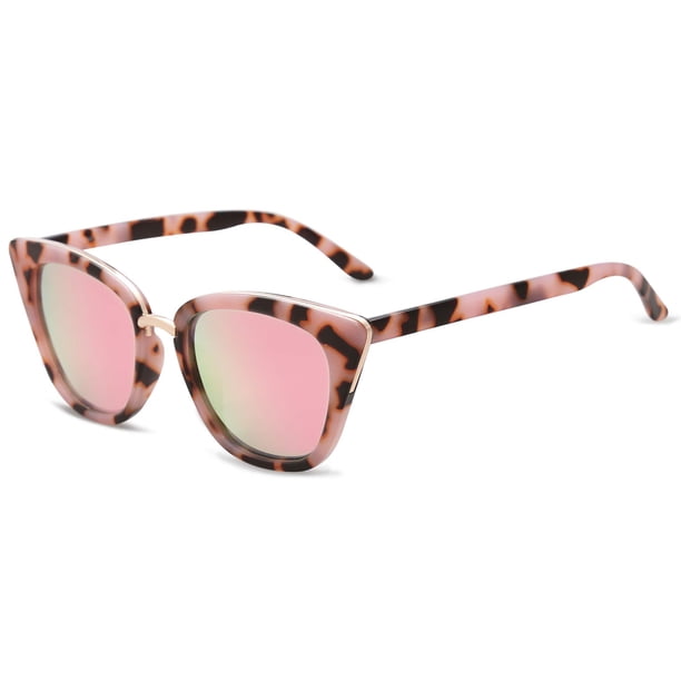 Gafas de sol SOJOS Ojo de Gato SJ2052 Moda UV400 Rosa Carey