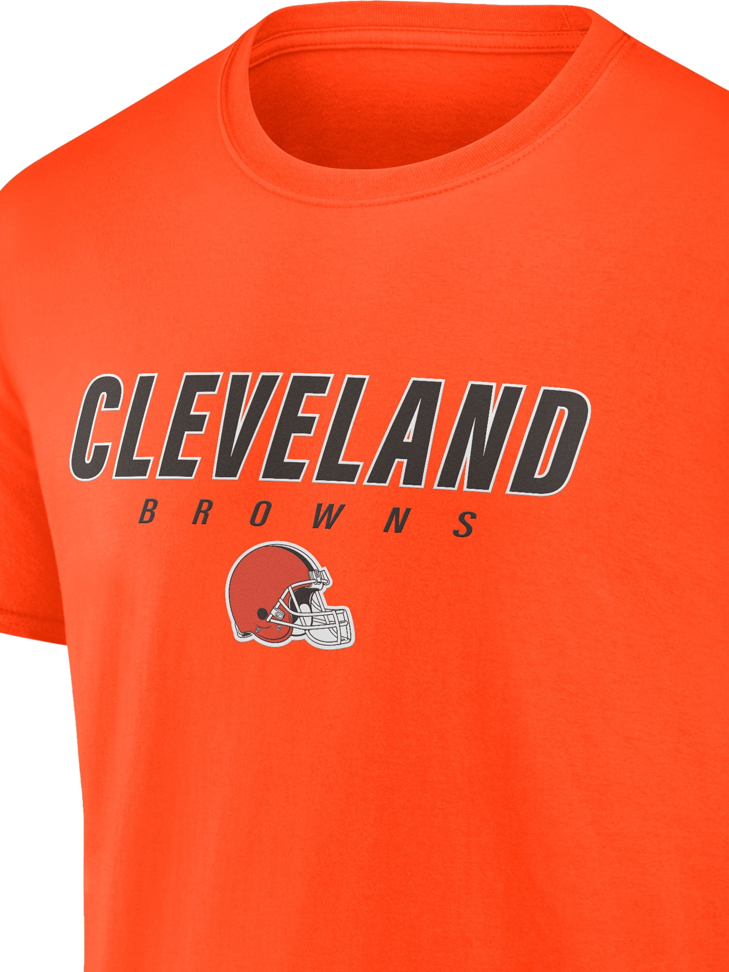 NFL Cleveland Browns Men's Cotton Orange Short Sleeve T-Shirt