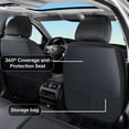 thumbnail image 5 of Fit for Toyota Avalon Limited 2011, Waterproof Faux Leather 5 Piece Full Set Easy to Clean and Install Suitable for All Seasons, Black Car Seat Covers, Protect Car Seats, 5 of 8