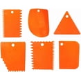 thumbnail image 1 of 6 Pcs Plastic Clay Scrapers, Plastic Sculpture Scraper Pottery Clay Scraper Ceramic Serrated Tools for Pottery Ceramics Sculpture, 1 of 4