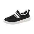 thumbnail image 2 of IEMIEMIEM Orthopedic Casual Shoes for Women Arch Support Non Slip Slip on Work Shoes Lightweight Knitted Mesh Stretch Walking Shoes Soft 2026 New Foam Shoes Black 7 Wide, 2 of 4