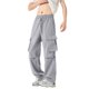 thumbnail image 1 of Ceisia Men's All-Season Cargo Pants - Gift Solid Casual Multiple Pockets Outdoor Straight Leg Fitness Trousers, 1 of 6
