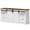 White, variant on Lacoo Farmhouse TV Stand for TVs up to 70'', Entertainment Center with 4 Drawers for Living Room, Gray