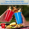 thumbnail image 3 of 200 Pack 16 oz Disposable Plastic Cups, Assorted Color Plastic Party Cups for Parties, Events, Game and BBQ, 3 of 8