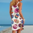 thumbnail image 4 of Wlylongift 2024 Summer New Women's Floral Sunset Printed Camisole Pleated Vacation Style Dress Easter St.Parik's Day, 4 of 5